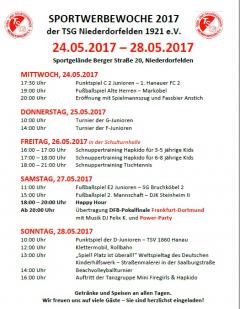 Sportwerbewoche vom 24.05. bis 28.05.2017